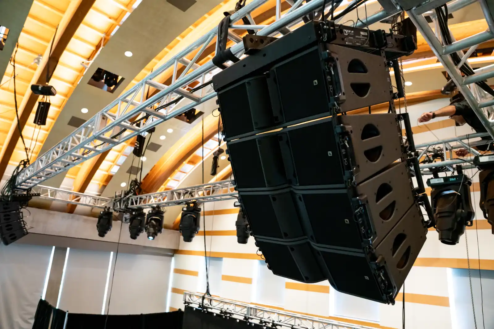L'acoustics KaraII Line Array Setup for LA Urban League 2025